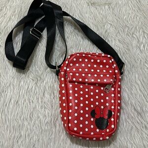 Disney red mini mouse small cross body purse